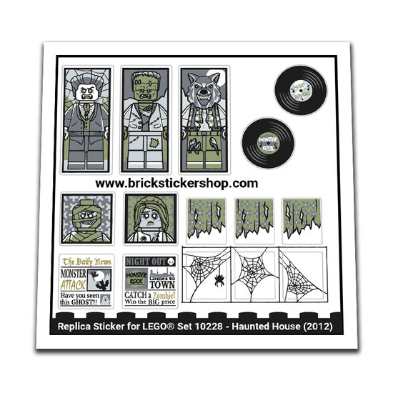 Replacement Sticker for Set 10228 - Haunted House