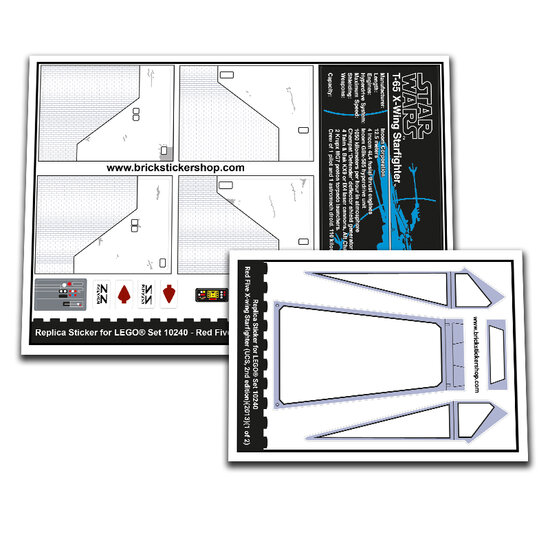 Replacement Sticker for Set 10240 - Red Five X-wing Starfighter (UCS, 2nd edition)