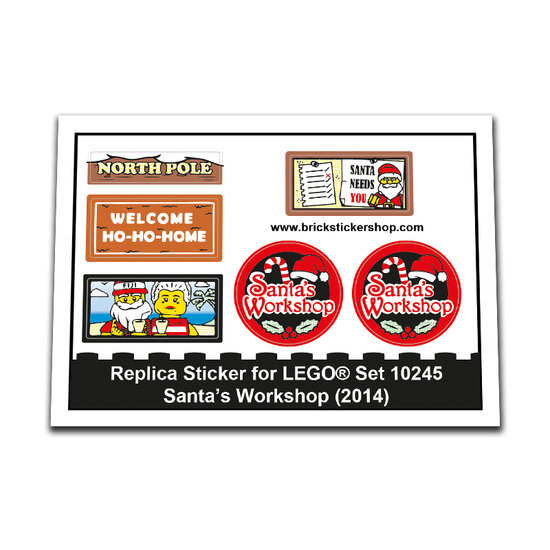 Replacement Sticker for Set 10245 - Santa&#039;s Workshop