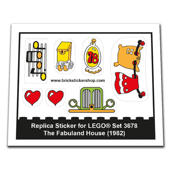 Replacement Sticker for Set 3678 - The Fabuland House