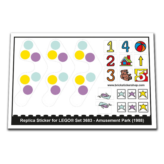 Replacement Sticker for Set 3683 - Amusement Park