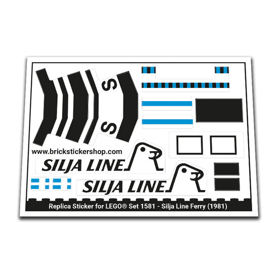 Replacement Sticker for Set 1581 - Silja Line Ferry