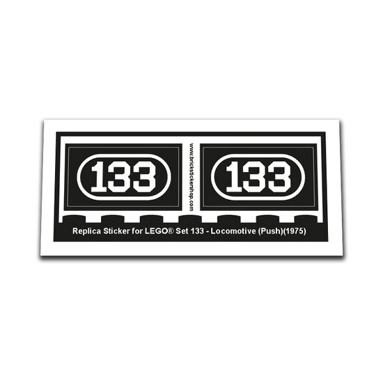Replacement Sticker for Set 133 - Locomotive (push)