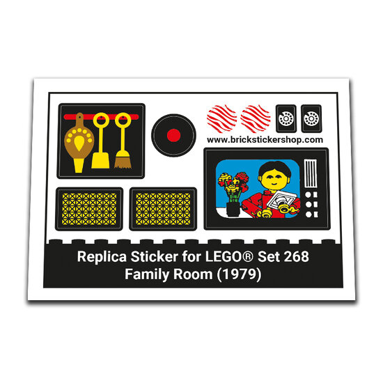 Replacement Sticker for Set 268 - Family Room