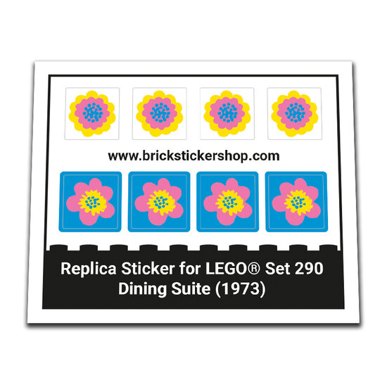Replacement Sticker for Set 290 - Dining Suite