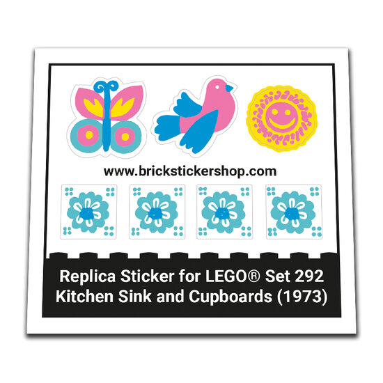 Replacement Sticker for Set 292 - Kitchen Sink and Cupboards