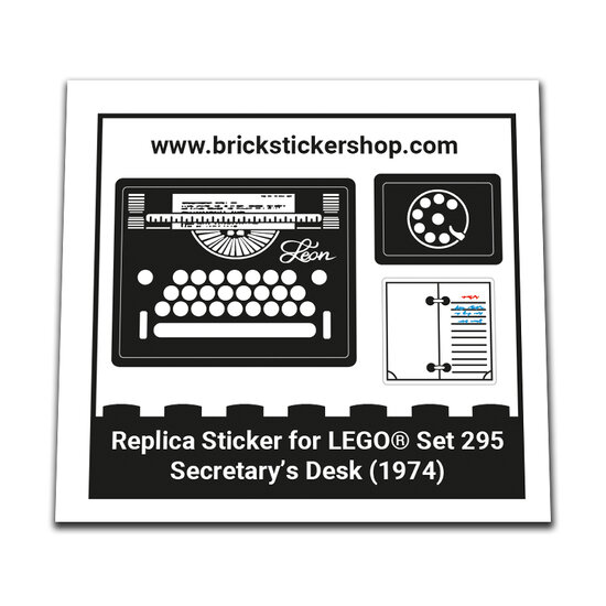 Replacement Sticker for Set 295 - Secretary&#039;s Desk