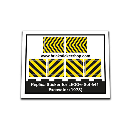 Replacement Sticker for Set 641 - Excavator
