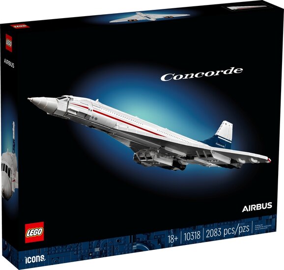 Alternative Sticker for Set 10318 - Concorde (Version 06, Air France - 1976-2003)