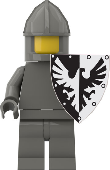 Custom Sticker - Black Falcon Triangular Shields with Rivets