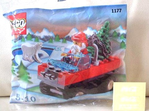 Replacement Sticker for Set 1177 - Santa in Truck with Polar Bear polybag