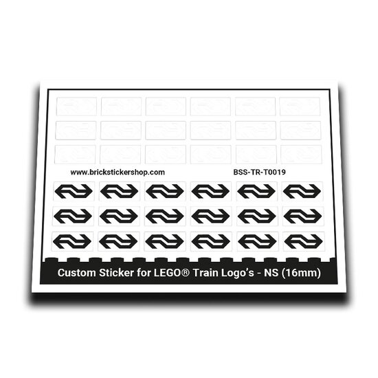 Custom Sticker - Train Logo&#039;s - NS (16mm)