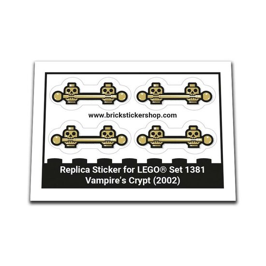 Replacement Sticker for Set 1381 - Vampire&#039;s Crypt