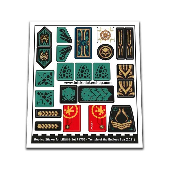 Replacement Sticker for Set 71755 - Temple of the Endless Sea