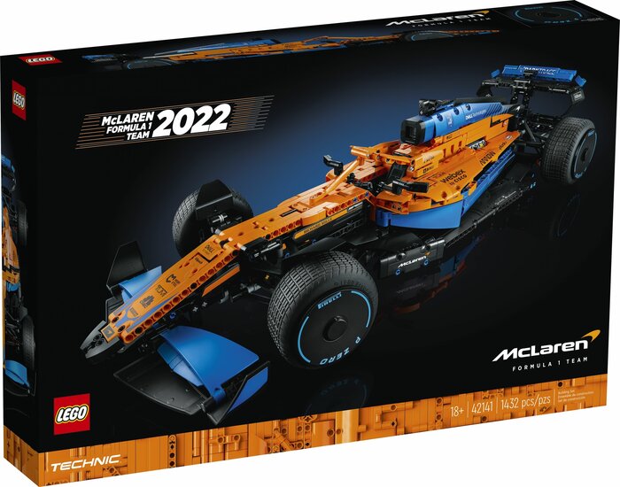 Alternative Sticker for Set 42141 - McLaren Formula 1 Team 2022 Race Car - Version 09, Intermediate