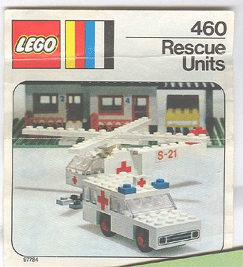 Replacement Sticker for Set 460 - Rescue Units