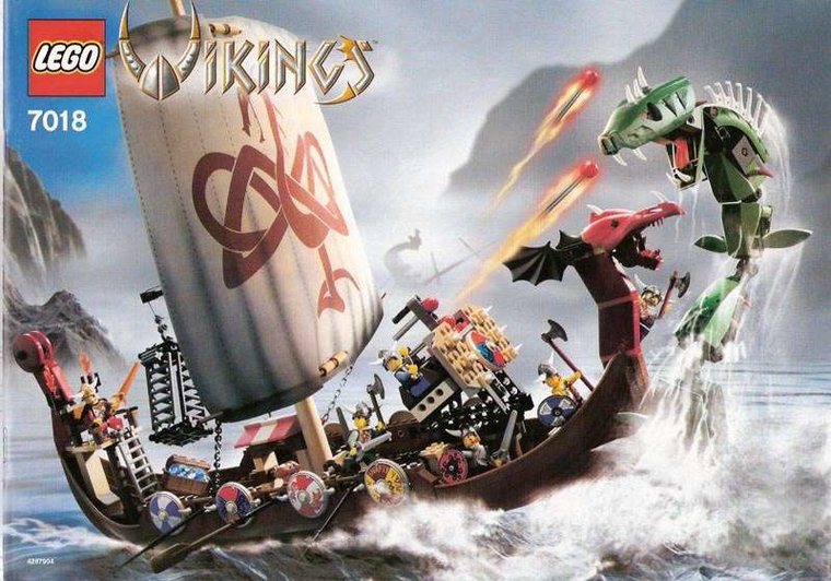 Replacement Sticker for Set 7018 - Viking Ship challenges the Midgard Serpent
