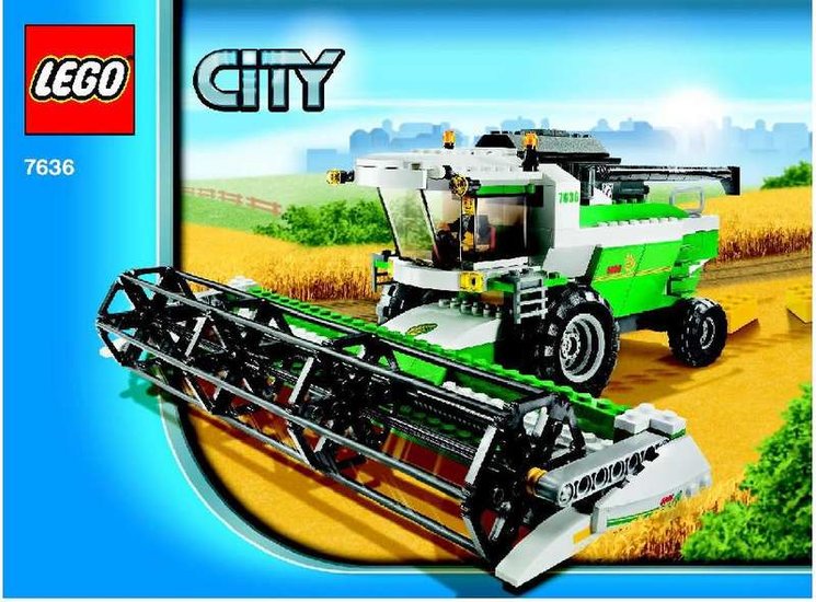 Replacement Sticker for Set 7636 - Combine Harvester