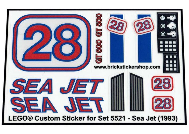 Replacement Sticker for Set 5521 - Sea Jet