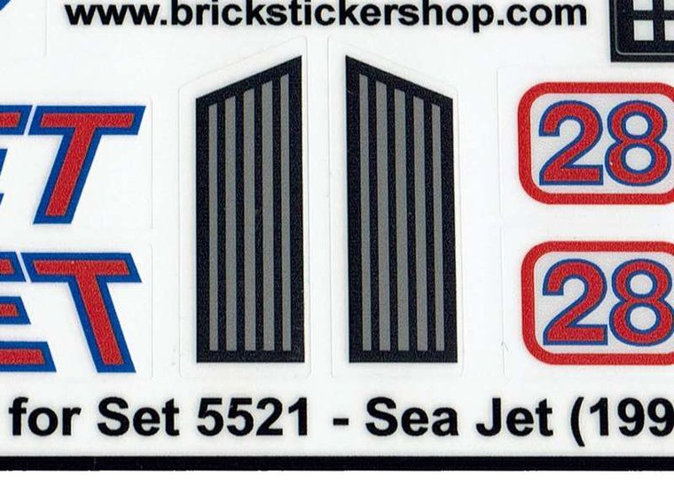Replacement Sticker for Set 5521 - Sea Jet