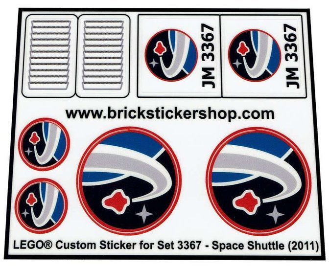 Replacement Sticker for Set 3367 - Space Shuttle
