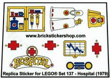 Replacement Sticker for Set 137 - Hospital