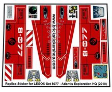Replacement Sticker for Set 8077 - Atlantis Exploration HQ