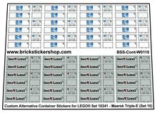 Custom Sticker - Set 10241 - MAERSK Triple E (Set 10)