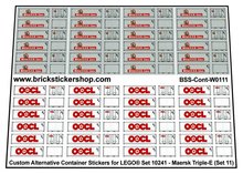 Custom Sticker - Set 10241 - MAERSK Triple E (Set 11)