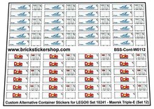Custom Sticker - Set 10241 - MAERSK Triple E (Set 12)