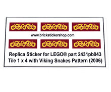 Custom Sticker - Viking Snakes Pattern