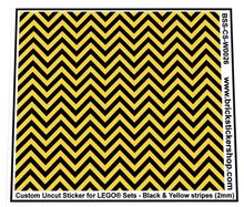 Custom Sticker - Uncut Black &amp; Yellow Stripes (version 1, 2mm)