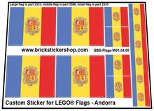 Custom Sticker - Flags - Flag of Andorra