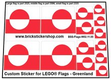 Custom Sticker - Flags - Flag of Greenland