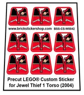 Custom Sticker - Jewel Thief 1 Torso (White Vinyl)