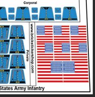 Custom Sticker - torso - for US Army Infantry