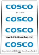 Custom Sticker - Set 10219 - Maersk Train - COSCO Containers