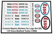 252 - 1-87 Esso Bedford Trailer (1956) Sticker