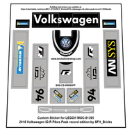 Rebrickable MOC 81395 - Volkswagen ID.R  (Pikes Peak Version)