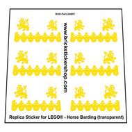  Horse Barding Crusader Yellow - Sticker