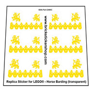  Horse Barding Crusader Yellow - Sticker