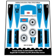 Rebrickable MOC 95591 - Bugatti EB110 (SS &amp; GT) (Blue Version) by SFH_bricks