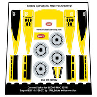 Rebrickable MOC 95591 - Bugatti EB110 (SS &amp; GT) (Yellow Version) by SFH_bricks
