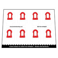 Stickers for Part 4444pb01 - Window with Red Bricks