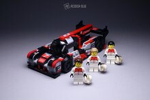 Custom Sticker for Rebrickable MOC 96621 - Audi R18 LMP1 Spec (2016) (Number 7)