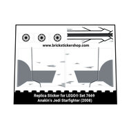 Sticker Vel voor Set 7669 - Anakin&#039;s Jedi Starfighter
