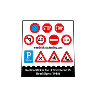 Replacement Sticker for Set 6315 - Road Signs