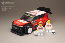 Custom Stickers fits LEGO Rebrickable MOC 121317 - Citro&euml;n C3 WRC by Reddish Blue MOCs