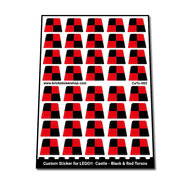 Custom Sticker - Black &amp; Red Torsos