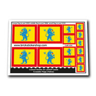 Custom Sticker - Crusader Flags (Yellow)
